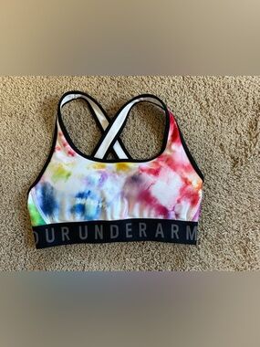 Under Armour Rainbow Tie-Dye Sports Bra.
